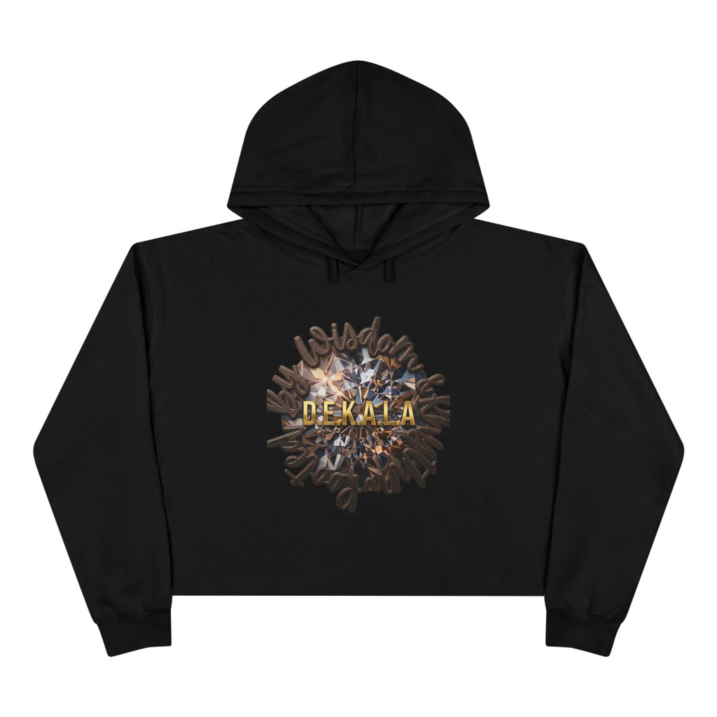Believe Crop Hoodie — "BELIEVE Live This Life" Inspirational Women's Cropped Sweatshirt