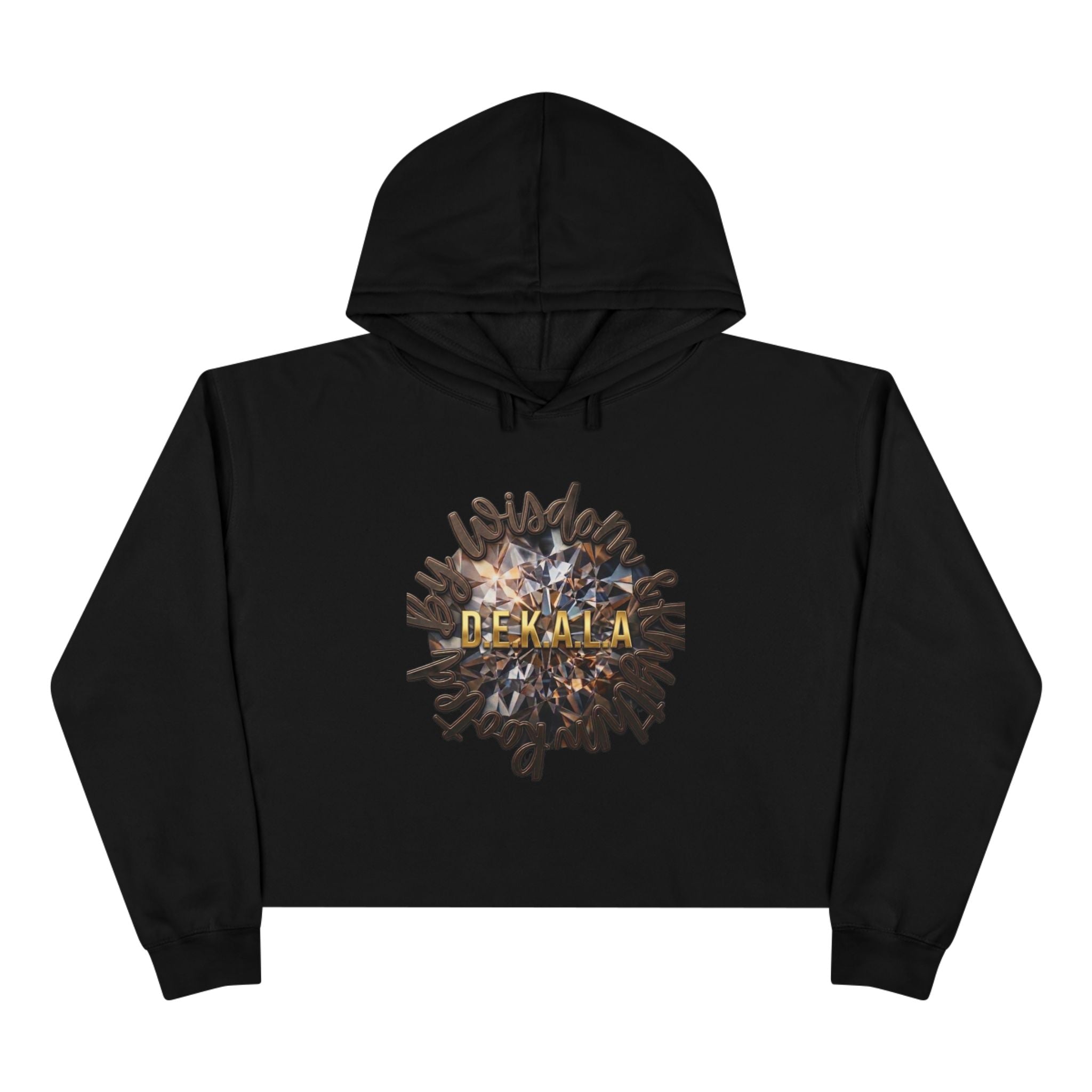 Believe Crop Hoodie — "BELIEVE Live This Life" Inspirational Women's Cropped Sweatshirt