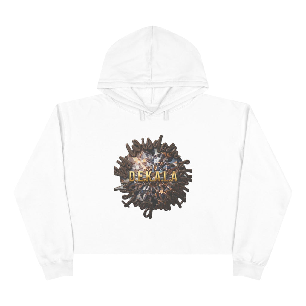 Believe Crop Hoodie — "BELIEVE Live This Life" Inspirational Women's Cropped Sweatshirt