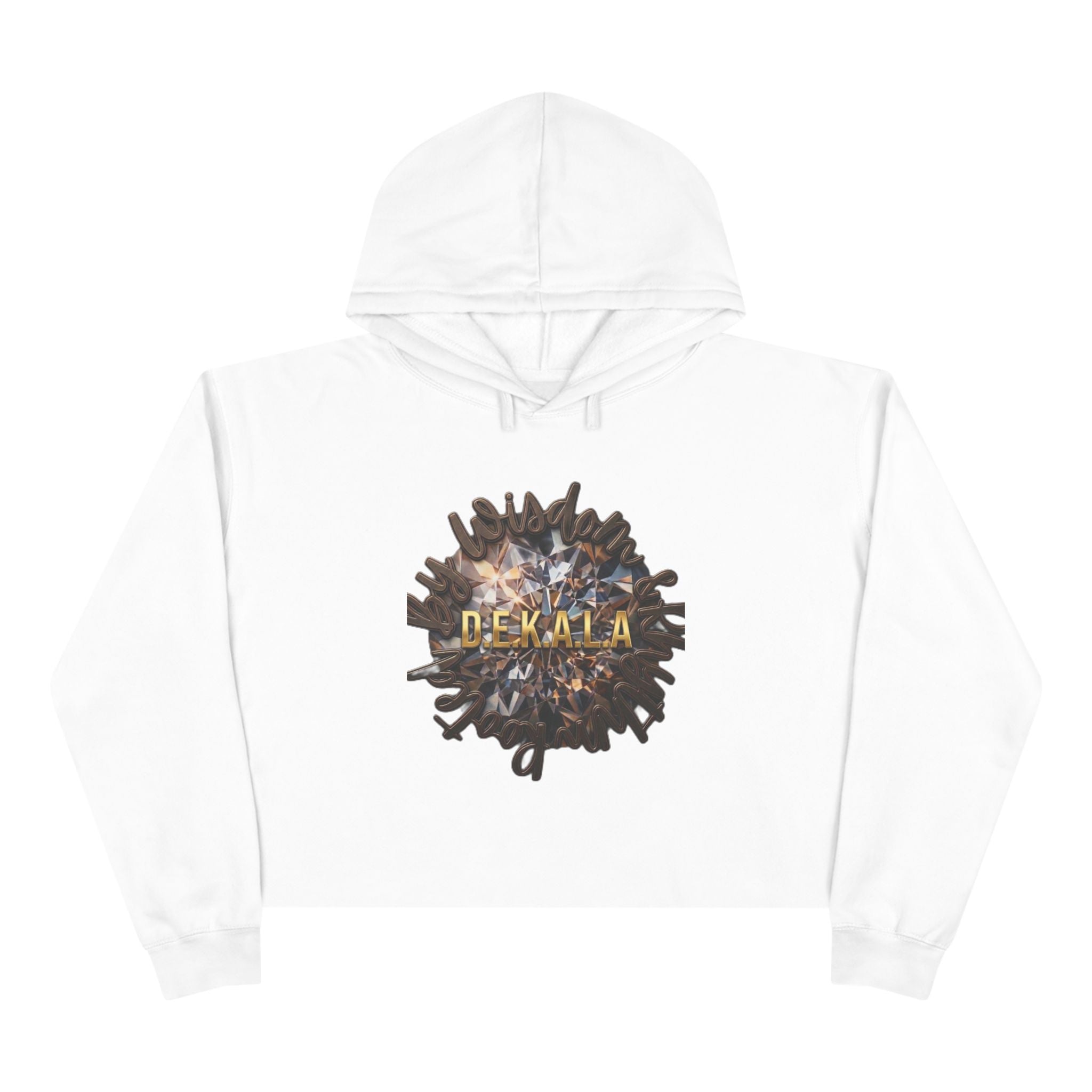 Believe Crop Hoodie — "BELIEVE Live This Life" Inspirational Women's Cropped Sweatshirt