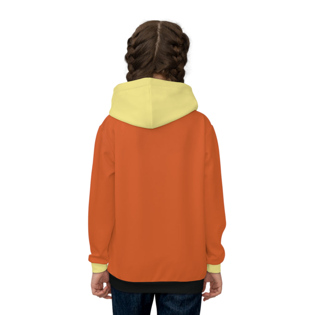 Protected Kids Hoodie — Orange & Yellow Edition