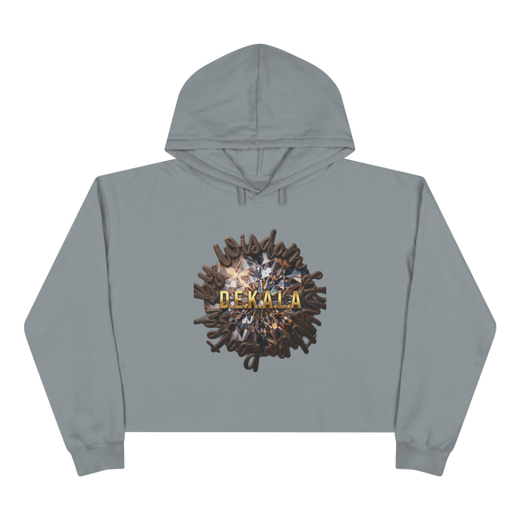 Believe Crop Hoodie — "BELIEVE Live This Life" Inspirational Women's Cropped Sweatshirt