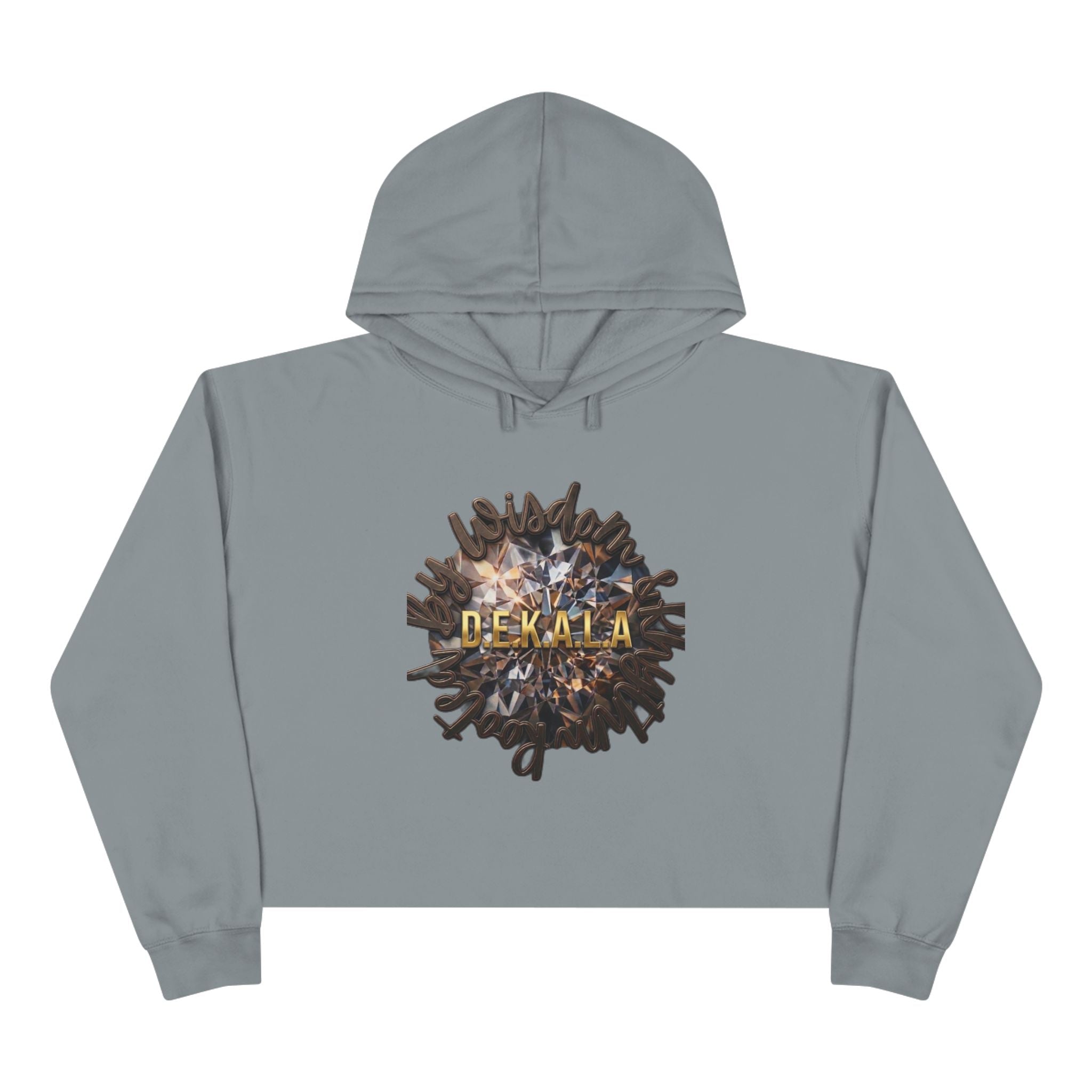 Believe Crop Hoodie — "BELIEVE Live This Life" Inspirational Women's Cropped Sweatshirt