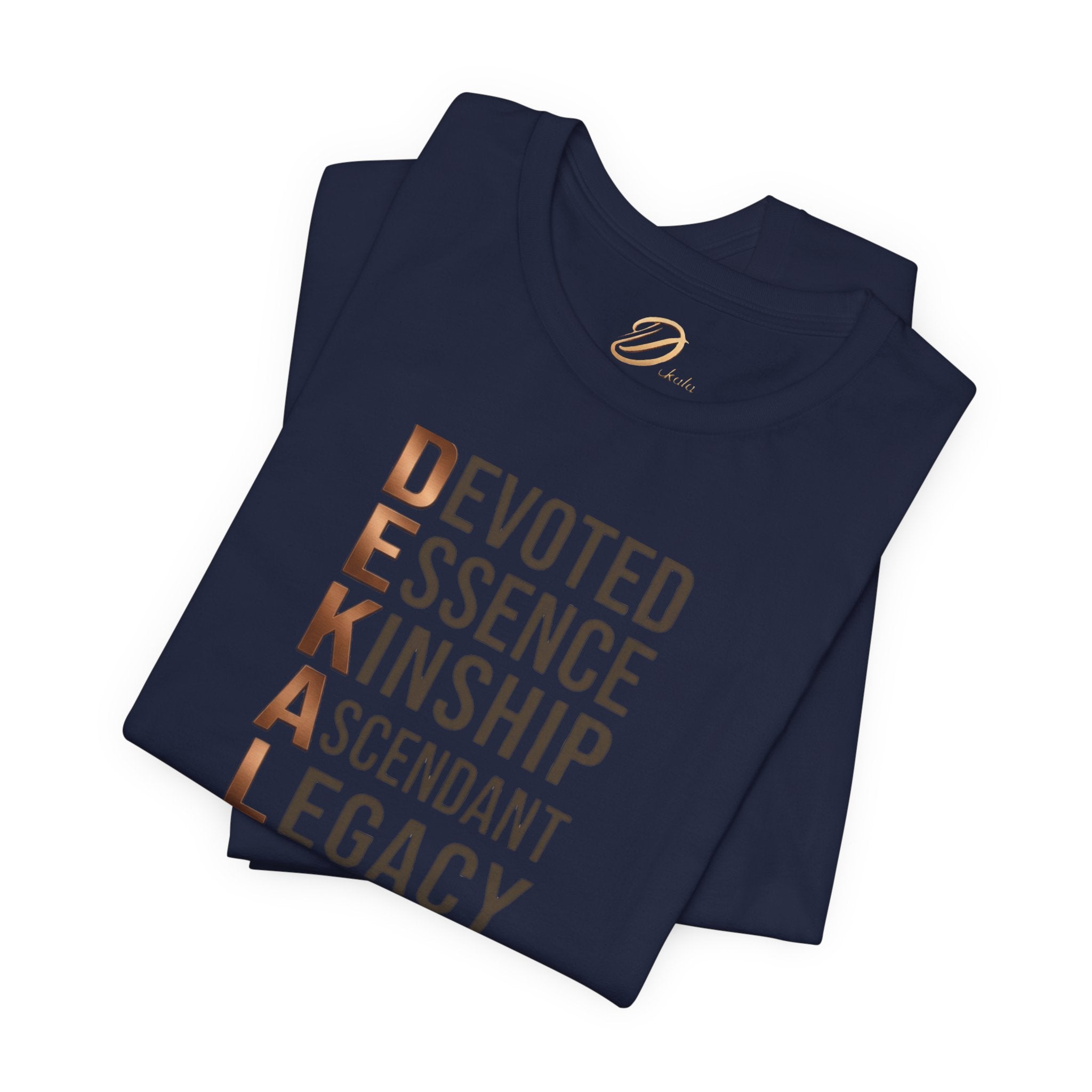Dekala Acrostic Tee – Devoted. Essence. Kinship. Ascendant. Legacy. Architect.