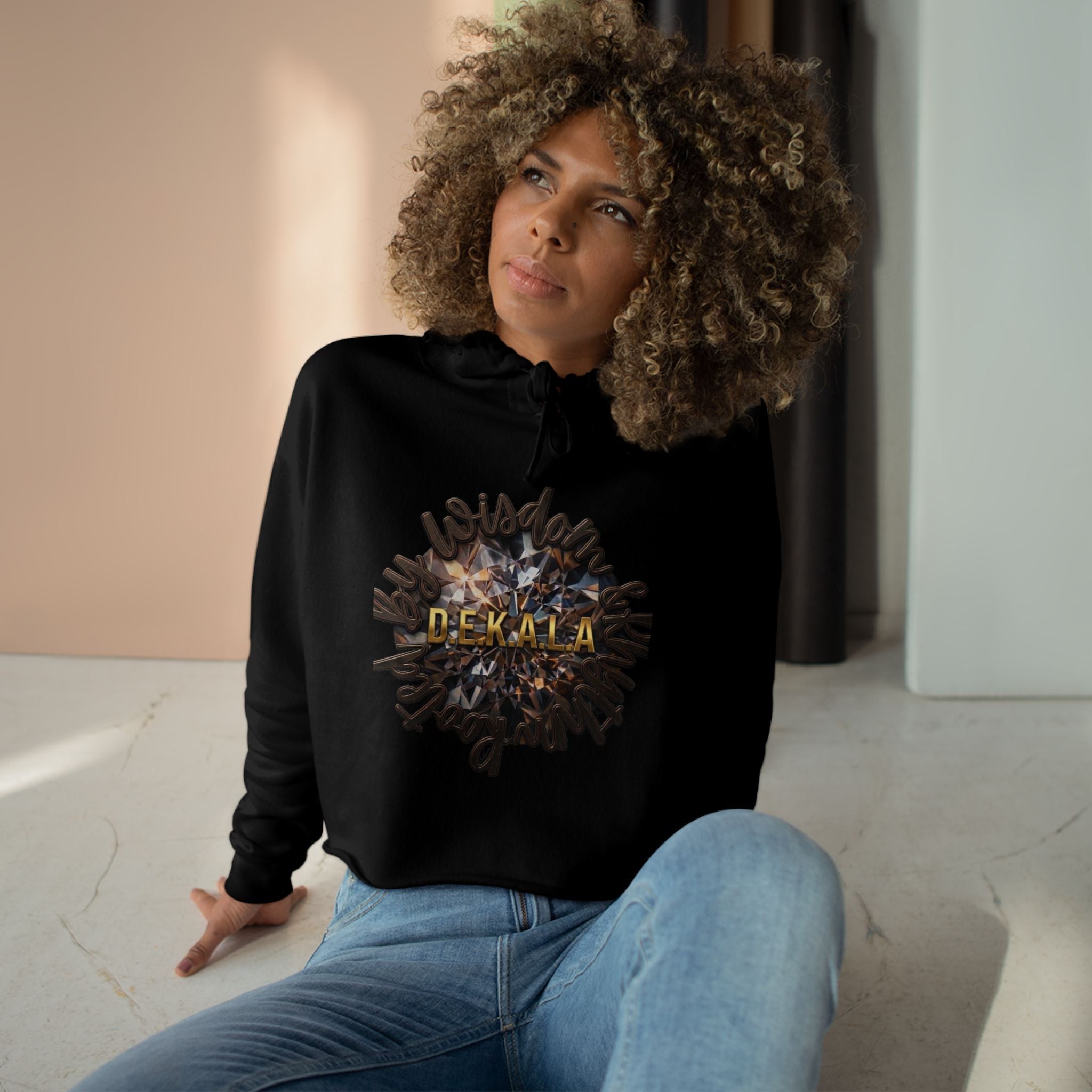 Believe Crop Hoodie — "BELIEVE Live This Life" Inspirational Women's Cropped Sweatshirt