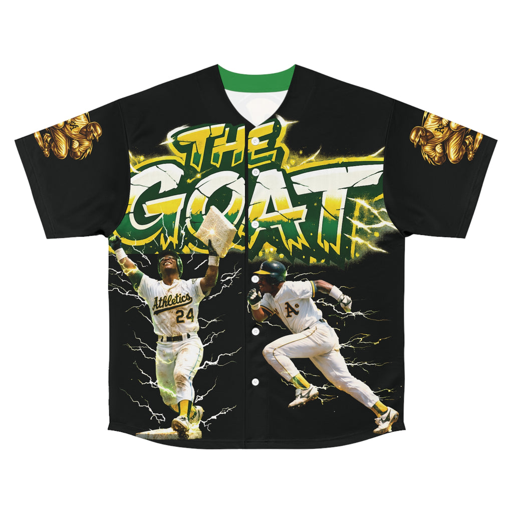 The GOAT — All-Over Print Baseball Jersey
