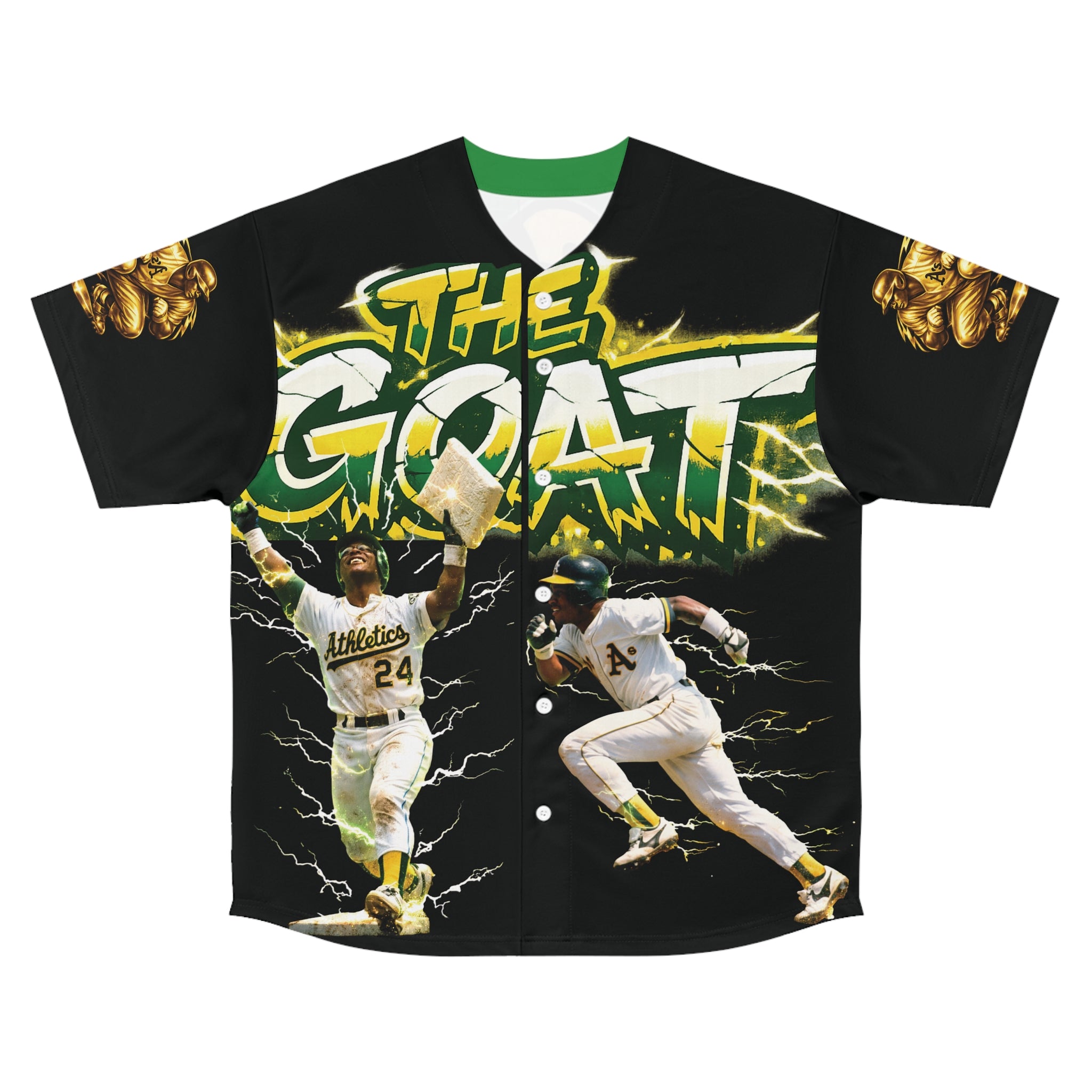 The GOAT — All-Over Print Baseball Jersey