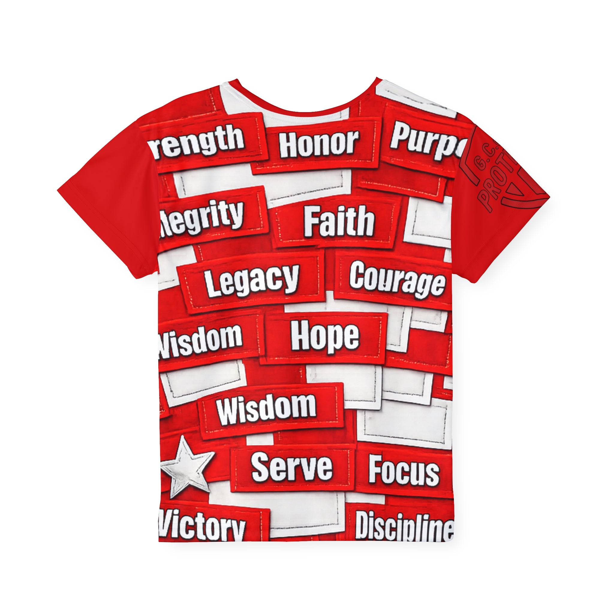 Protected Kids AOP Tee — Words of Power Edition