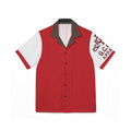 Red Vintage Crest Camp Shirt - Men's Hawaiian Button-Up