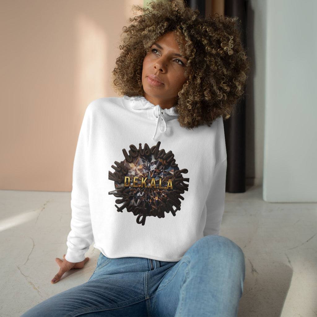 Believe Crop Hoodie — "BELIEVE Live This Life" Inspirational Women's Cropped Sweatshirt