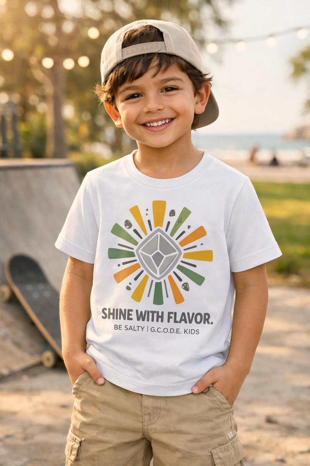 G.C.O.D.E. Kids Protected Tee – Shine With Flavor
