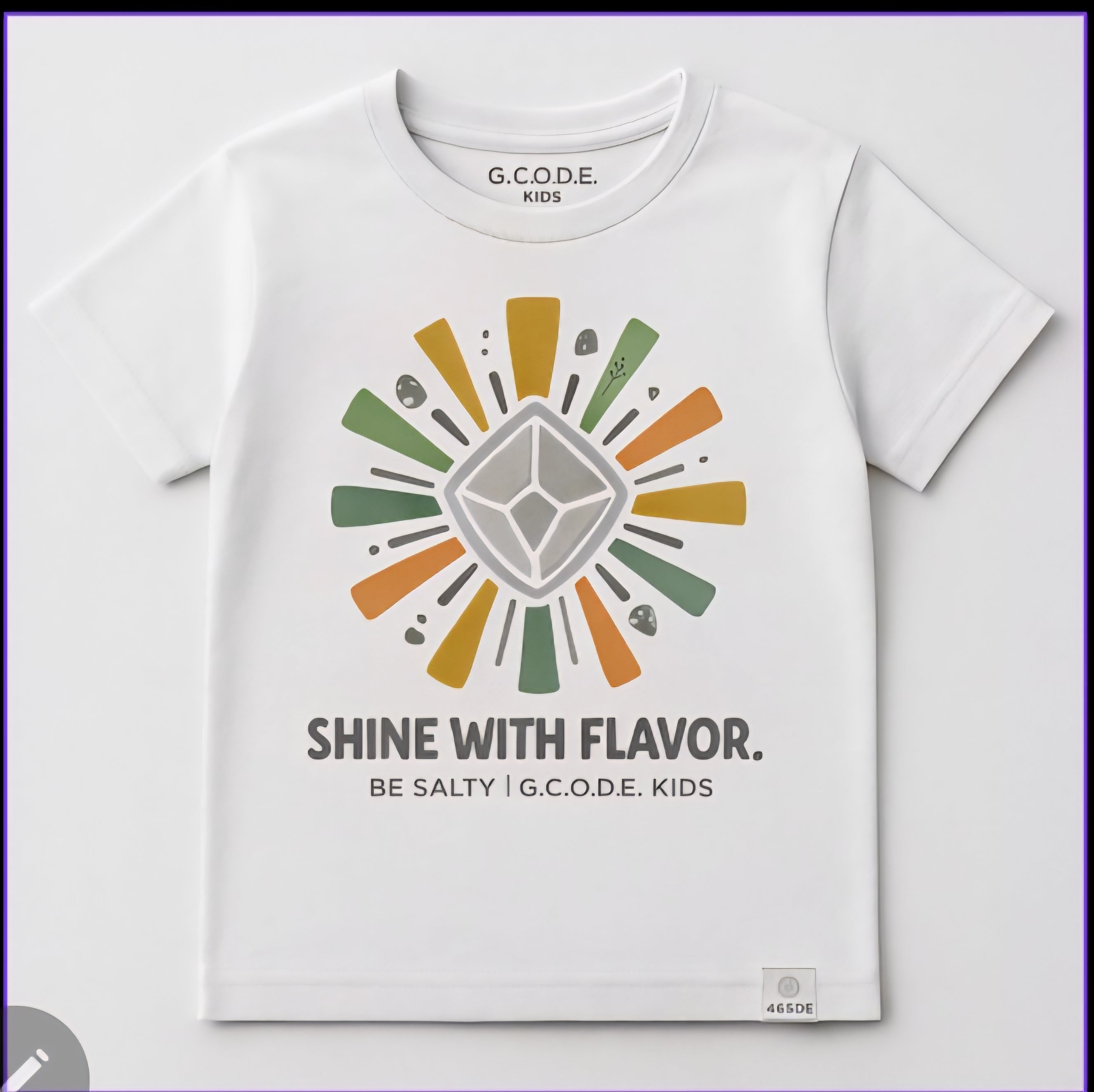 G.C.O.D.E. Kids Protected Tee – Shine With Flavor