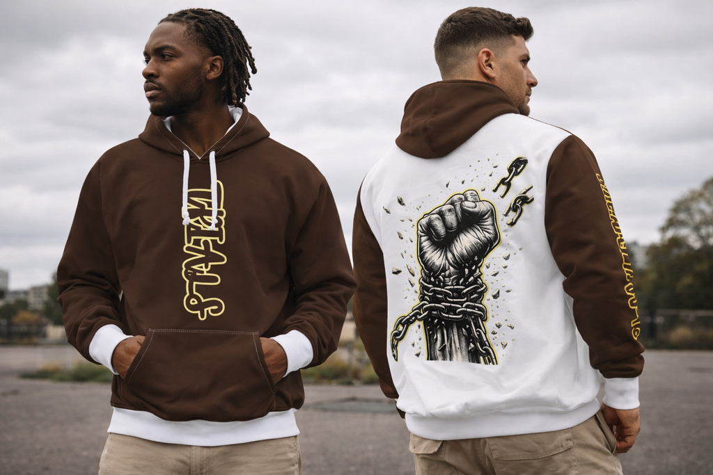 Hoodie - Breaking Chains Fist Pullover (Freedom Graphic)